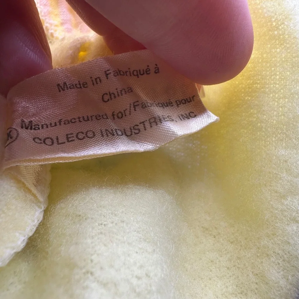 Cabbage Patch Kids Vtg Track Suit Yellow tan Stripe Coleco 1983 doll clothes OK